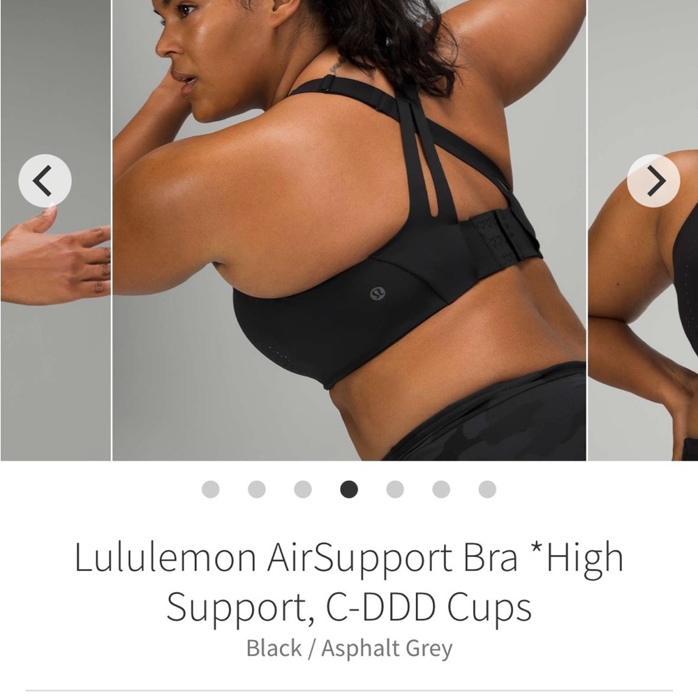 Lululemon Air Support 32 D black bra
